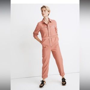 Madewell Pink Coverall Jumpsuit